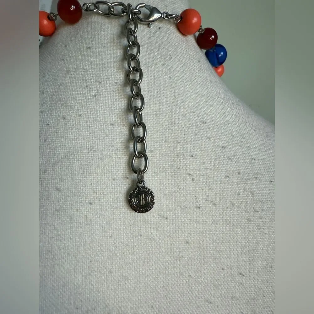 RJ Graziano Long Looped Colorful Glass Bead Necklace